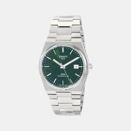 Tissot PRX Men Automatic Green Dial Analog Stainless Steel Watch T1374071109100