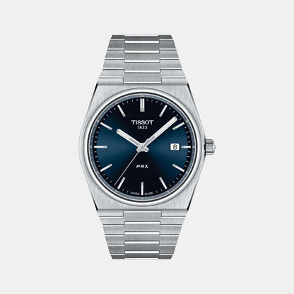 Tissot PRX Men Quartz Blue Dial Analog Stainless Steel Watch T1374101104100