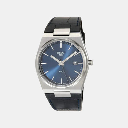 Tissot PRX Men Quartz Blue Dial Analog Leather Watch T1374101604100