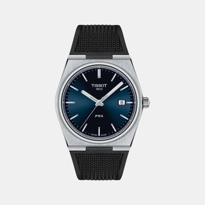 Tissot PRX Men Quartz Blue Dial Analog Silicone Watch T1374101704100
