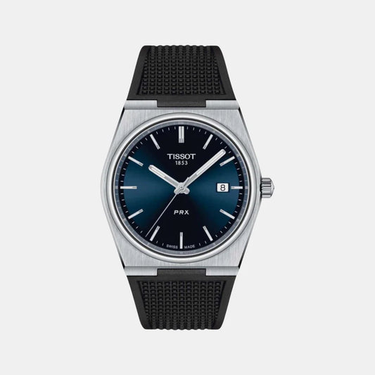 Tissot PRX Men Quartz Blue Dial Analog Silicone Watch T1374101704100