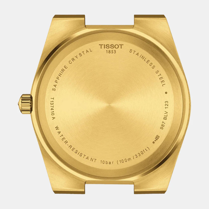 Tissot PRX Men Quartz Champagne Dial Analog Stainless Steel Watch-T1374103302100