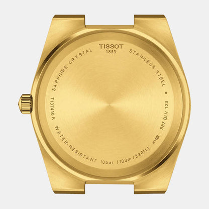 Tissot PRX Men Quartz Champagne Dial Analog Stainless Steel Watch-T1374103302100