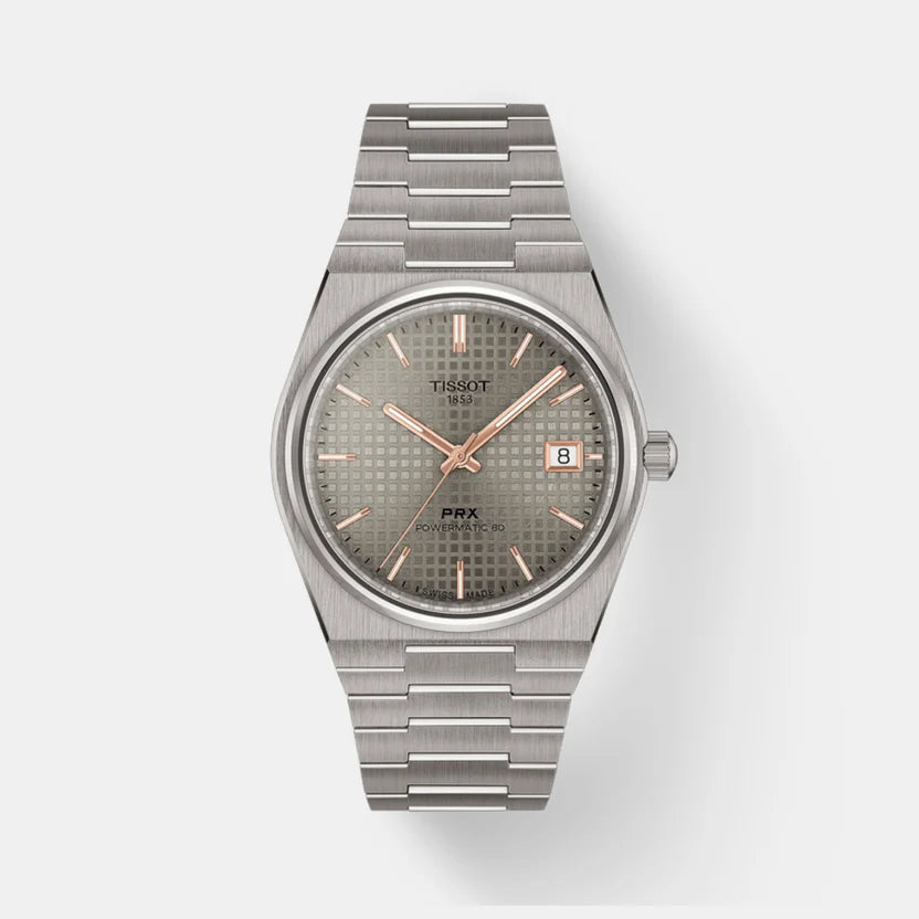 Tissot PRX Unisex Automatic Anthracite Dial Analog Titanium Watch T1378074406100