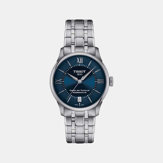 Tissot Chemin Des Tourelles Women Automatic Blue Dial Analog Stainless steel Watch T1392071104800