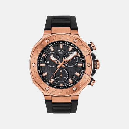 Tissot T-Race Men Quartz Black Dial Chronograph Silicone Watch T1414173705100