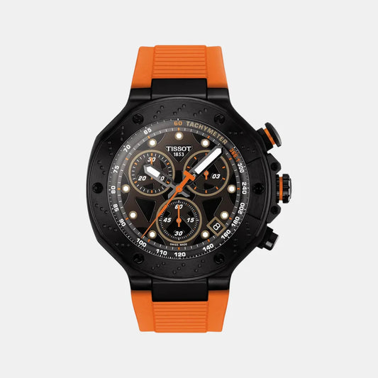 Tissot T-Race Men Quartz Black Dial Chronograph Silicone Watch T1414173705102