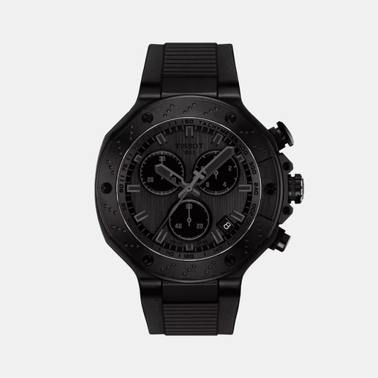 Tissot T-Race Men Quartz Dark Grey Dial Chronograph Silicone Watch T1414173706100