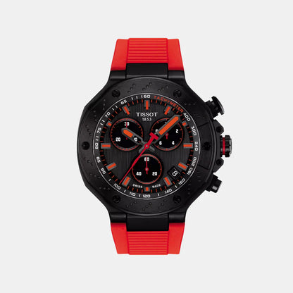 Tissot T-Race Men Quartz Dark Grey Dial Chronograph Silicone Watch T1414173706101