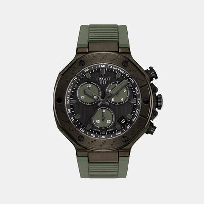 Tissot T-Race Men Quartz Dark Grey Dial Chronograph Silicone Watch T1414173706102