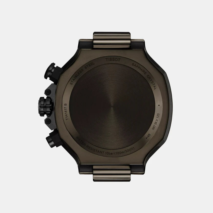 Tissot T-Race Men Quartz Dark Grey Dial Chronograph Silicone Watch T1414173706102