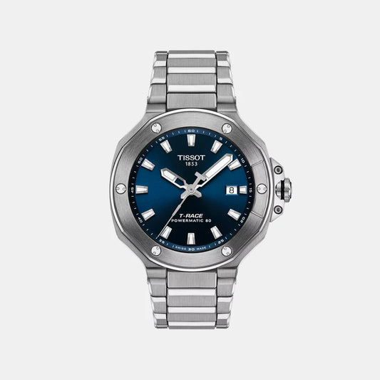 Tissot T-Race Men Automatic Blue Dial Analog Stainless Steel Watch T1418071104100