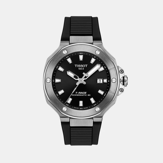 Tissot T-Race Men Automatic Black Dial Analog Silicone Watch T1418071705100