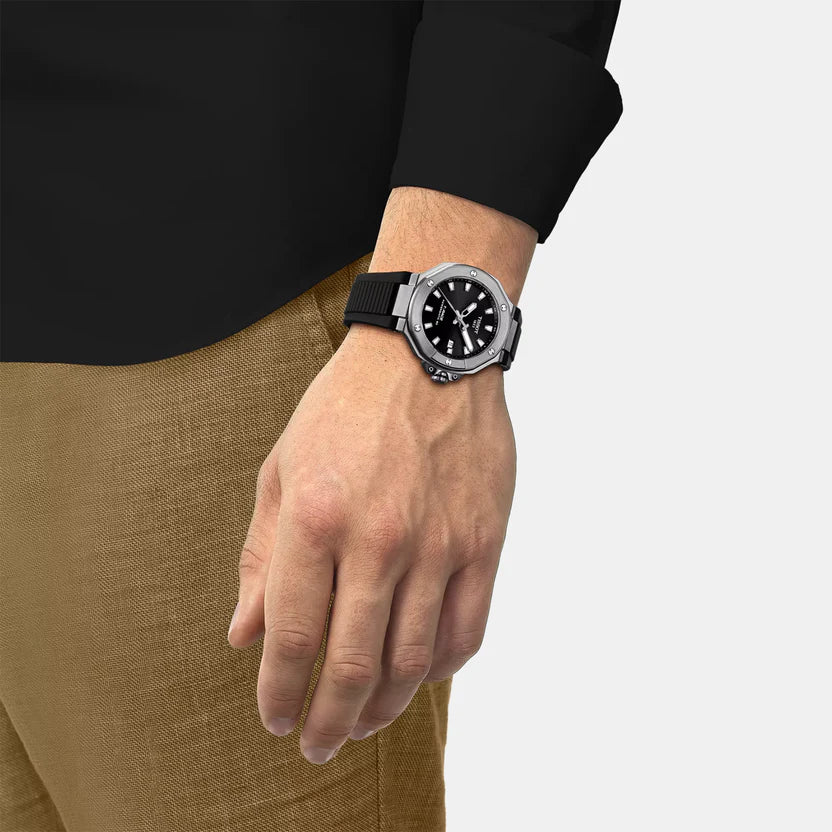 Tissot T-Race Men Automatic Black Dial Analog Silicone Watch T1418071705100