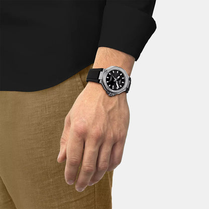 Tissot T-Race Men Automatic Black Dial Analog Silicone Watch T1418071705100