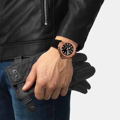 Tissot T-Race Men Automatic Black Dial Analog Silicone Watch T1418073705100