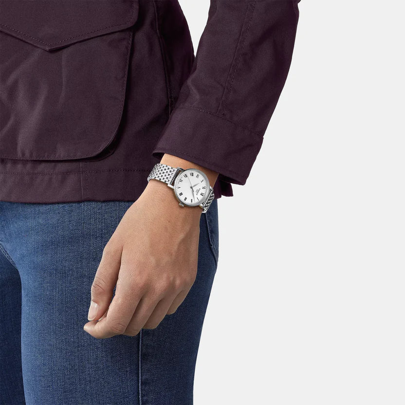 Tissot Everytime Women Quartz Silver Dial Analog Stainless Steel Watch T1432101103300