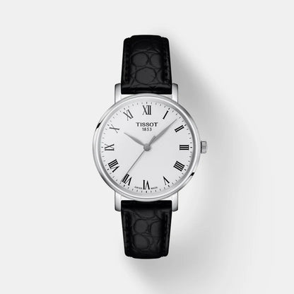 Tissot Everytime Women Quartz Silver Dial Analog Leather Watch T1432101603300