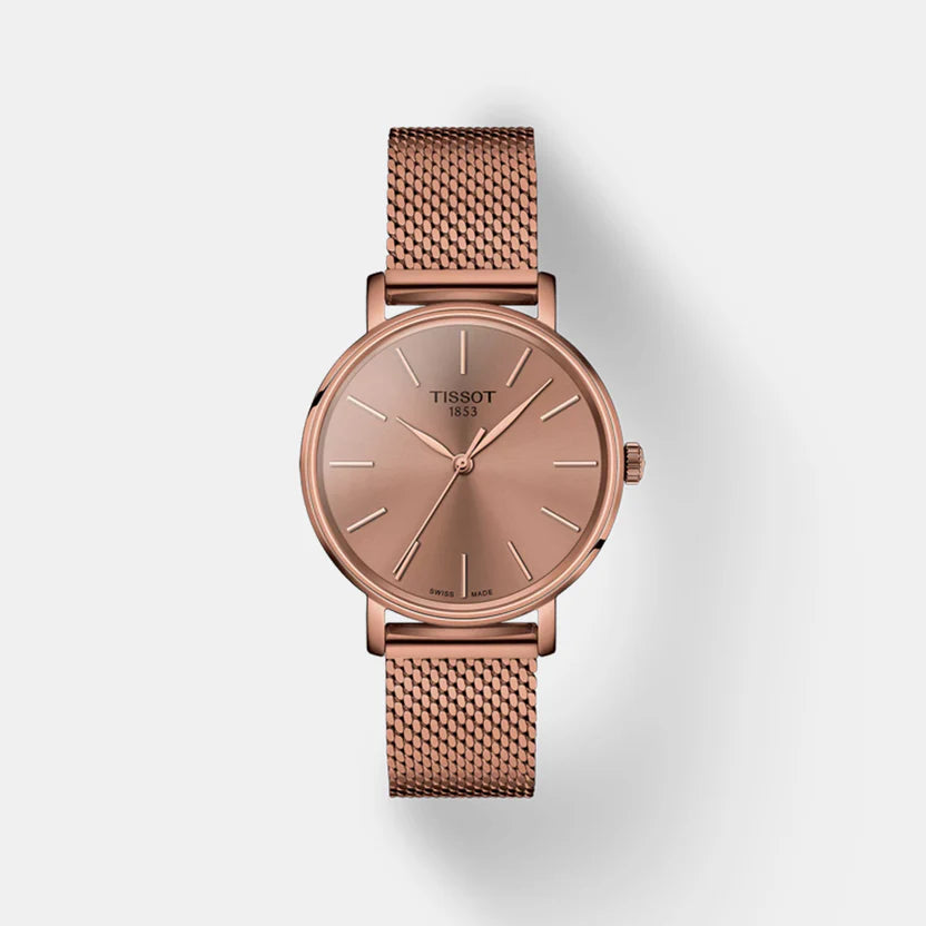 Tissot Everytime Women Quartz Pink Dial Analog Stainless Steel Watch T1432103333100