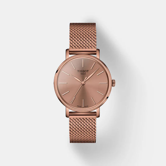 Tissot Everytime Women Quartz Pink Dial Analog Stainless Steel Watch T1432103333100