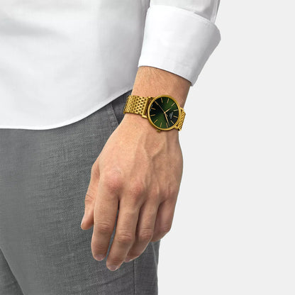 Tissot Everytime Men Quartz Green Dial Analog Stainless Steel Watch T1434103309100