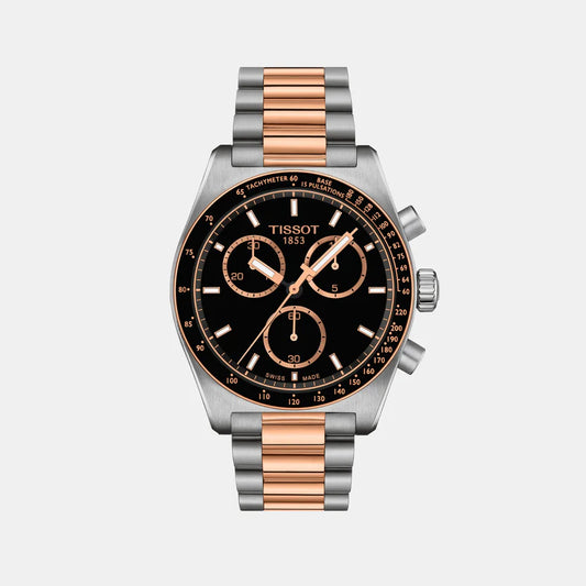 Tissot PR 516 Men Quartz Black Dial Chronograph Stainless Steel Watch T1494172205101