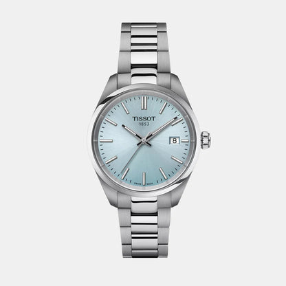 Tissot PR 100 Unisex Quartz Ice Blue Dial Analog Stainless Steel Watch T1502101135100