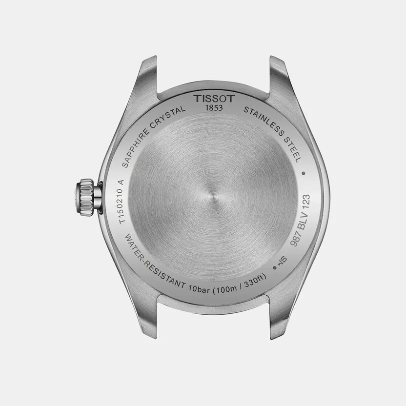 Tissot PR 100 Unisex Quartz Ice Blue Dial Analog Stainless Steel Watch T1502101135100