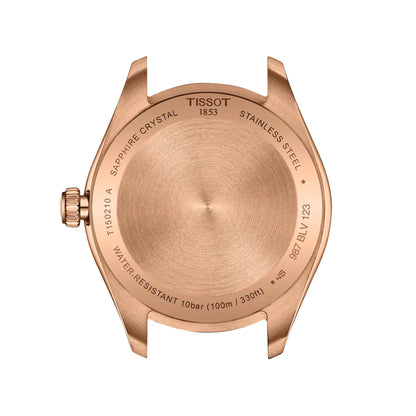 Tissot PR 100 Unisex Quartz Brown Dial Analog Steel Watch T1502103329100