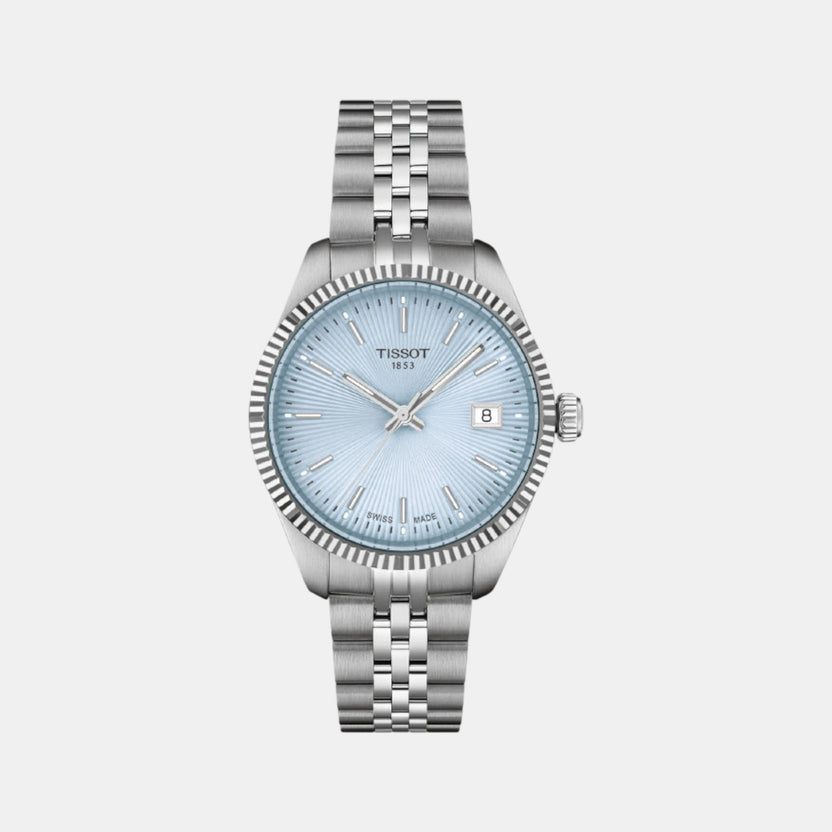 Tissot Ballade Women Quartz Ice Blue Dial Analog Stainless Steel Watch T1562101135100