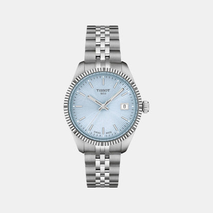 Tissot Ballade Women Quartz Ice Blue Dial Analog Stainless Steel Watch T1562101135100