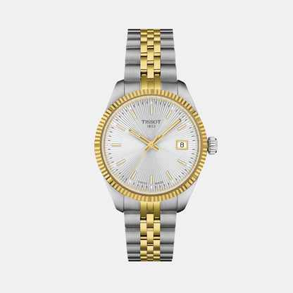 Tissot Ballade Women Quartz Silver Dial Analog Stainless Steel Watch T1562102203100