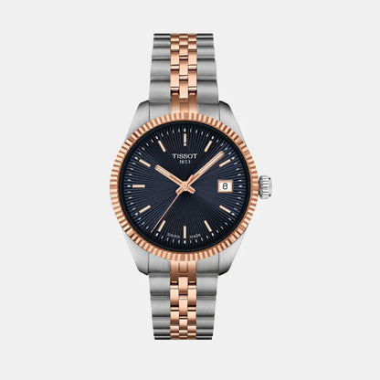 Tissot Ballade Women Quartz Blue Dial Analog Stainless Steel Watch T1562102204100