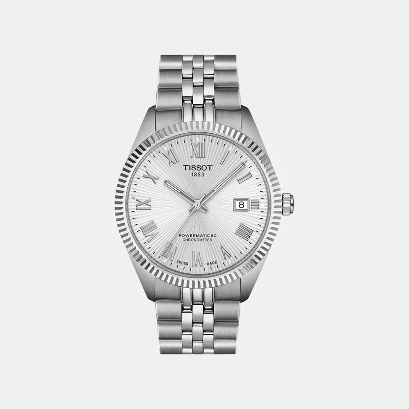 Tissot Ballade Men Automatic Silver Dial Analog Stainless Steel Watch T1564081103300