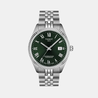 Tissot Ballade Powermatic 80 COSC Unisex Automatic Green Dial Analog Stainless Steel Watch T1564081109300