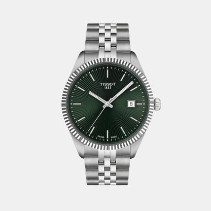 Tissot Ballade Men Quartz Green Dial Analog Stainless Steel Watch T1564101109100