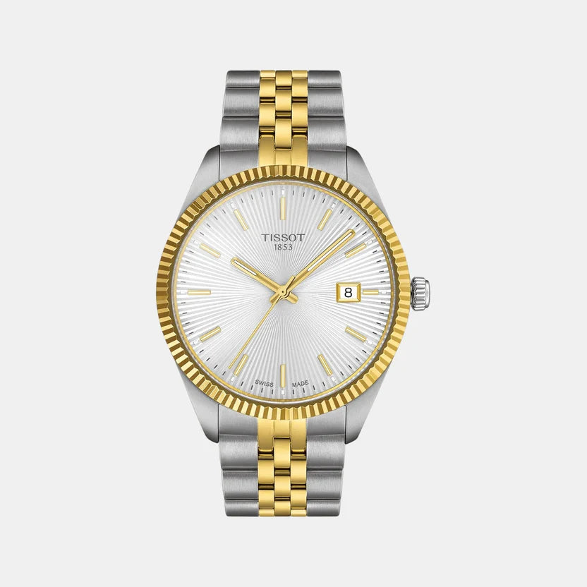 Tissot Ballade Men Quartz Silver Dial Analog Stainless Steel Watch T1564102203100