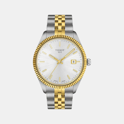 Tissot Ballade Men Quartz Silver Dial Analog Stainless Steel Watch T1564102203100