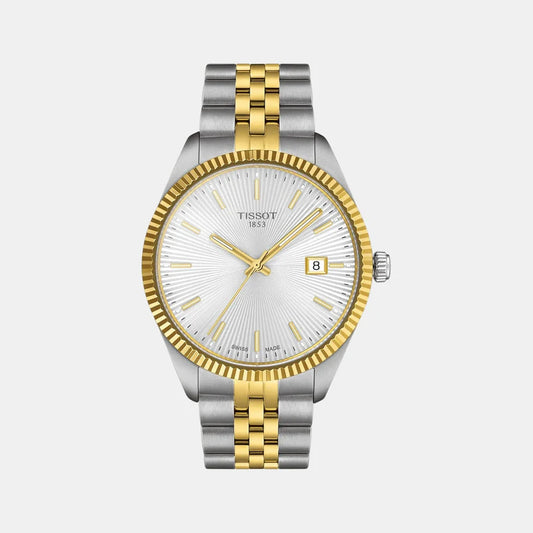 Tissot Ballade Men Quartz Silver Dial Analog Stainless Steel Watch T1564102203100
