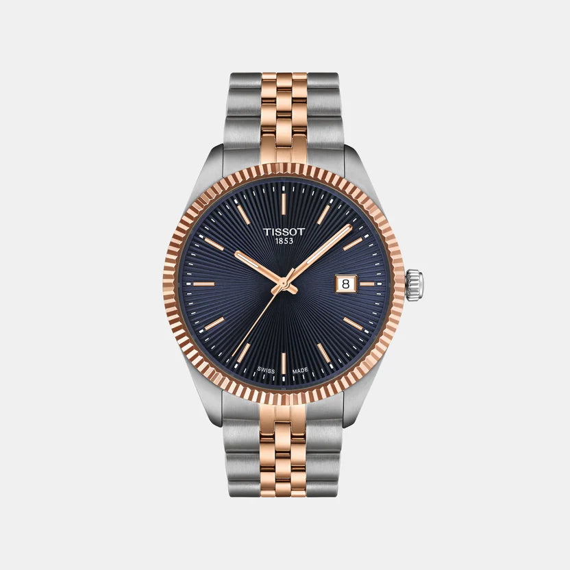 Tissot Ballade Men Quartz Blue Dial Analog Stainless Steel Watch T1564102204100