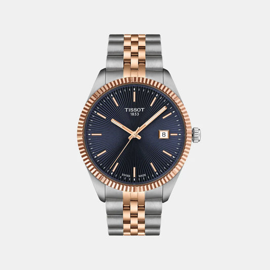 Tissot Ballade Men Quartz Blue Dial Analog Stainless Steel Watch T1564102204100
