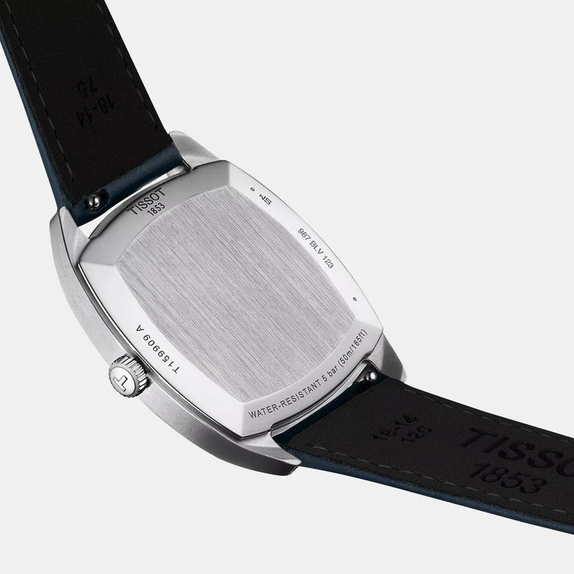 Tissot Stylist Men Quartz Blue Dial Analog Leather Watch T1599091604300