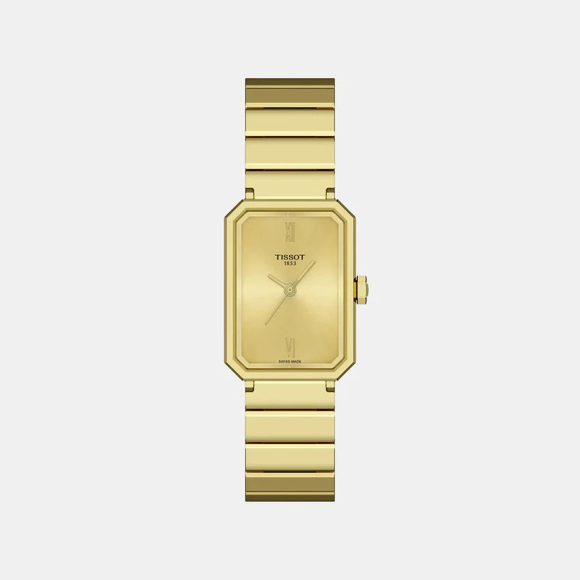 Tissot SRV Women Quartz Champagne Dial Analog Steel Watch T1601103302300