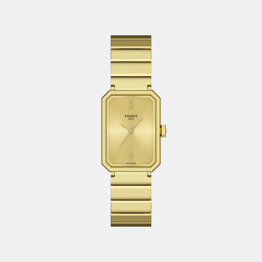 Tissot SRV Women Quartz Champagne Dial Analog Steel Watch T1601103302300