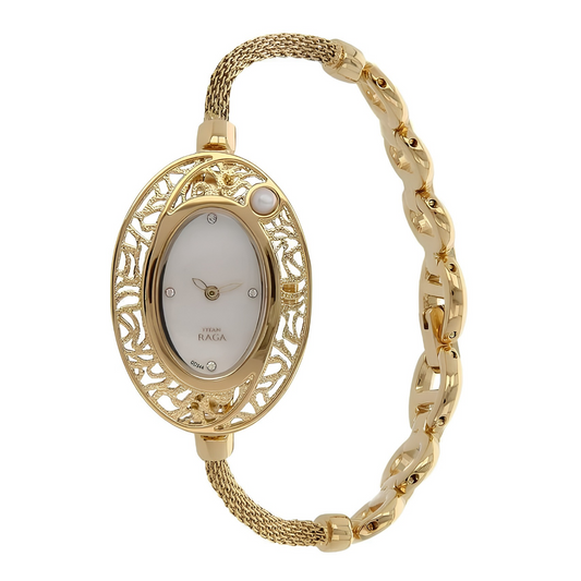 Titan Analog Mother of Pearl Dial Women's Watch - NF9973YM02J