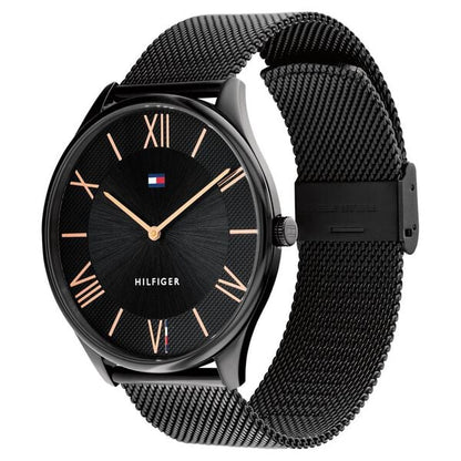 Tommy Hilfiger Black Dial Black Stainless Steel Strap Watch for Men ntth1710513