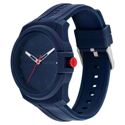 Tommy Hilfiger Quartz Analog Blue Silicone Strap for Men ntth1710595w