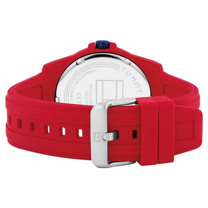 Tommy Hilfiger Quartz Analog Red Silicone Strap for Men ntth1710598w
