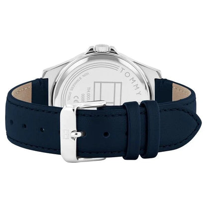 Tommy Hilfiger Analog Blue Dial Blue Color Leather Strap Watch For Men th1710666w