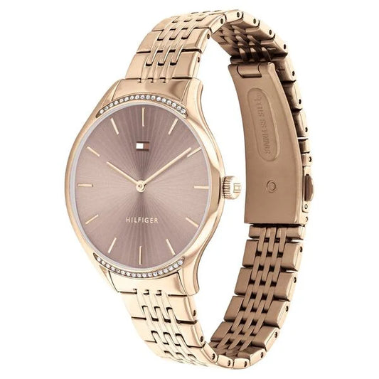 Tommy Hilfiger Quartz Analog Grey Dial Stainless Steel Strap Watch for Women ntth1782212